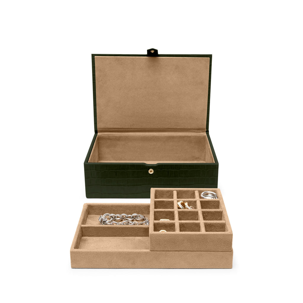 Boîte à bijoux moyenne Forest Croc 2