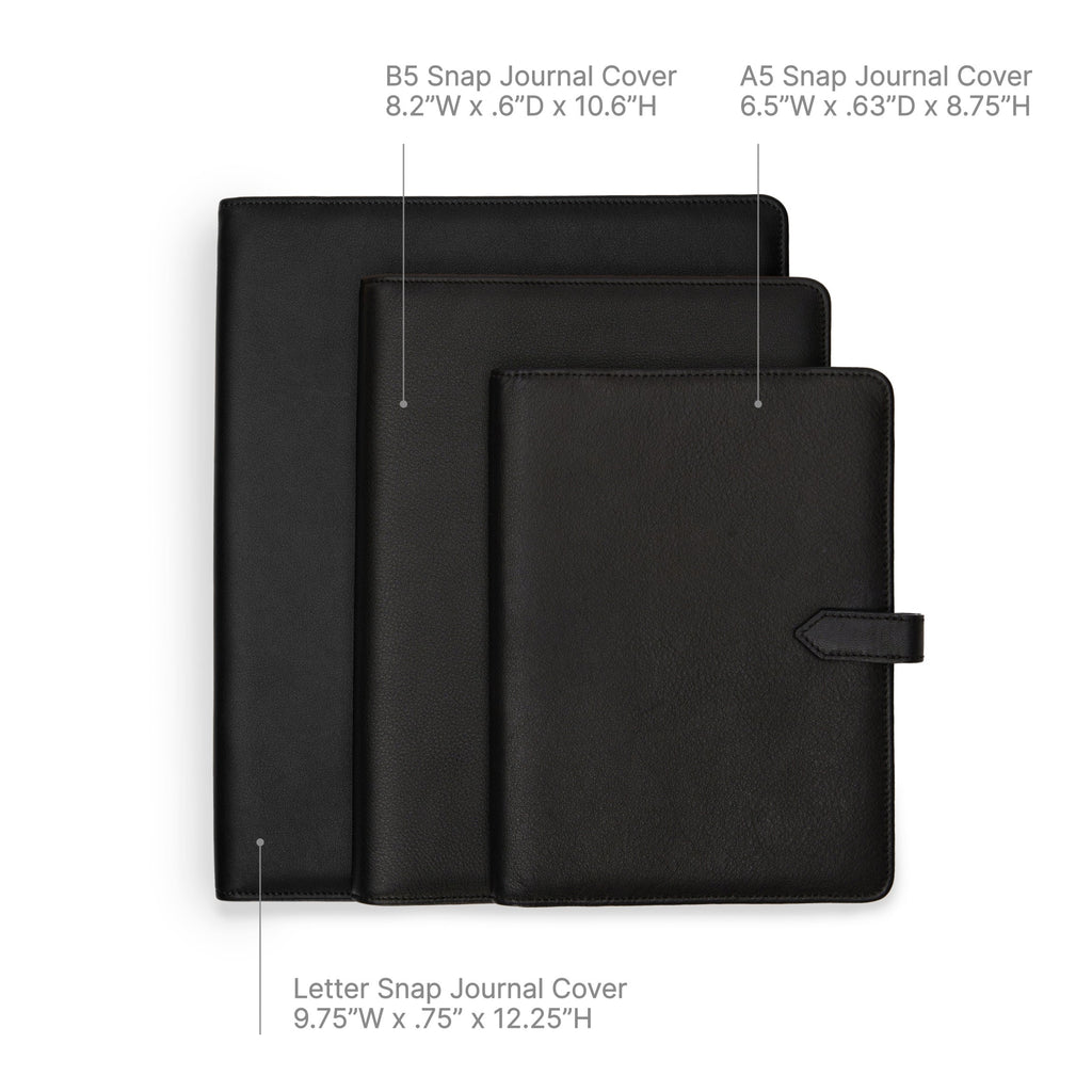 Carnet à spirale A5 double face noir/naturel 3