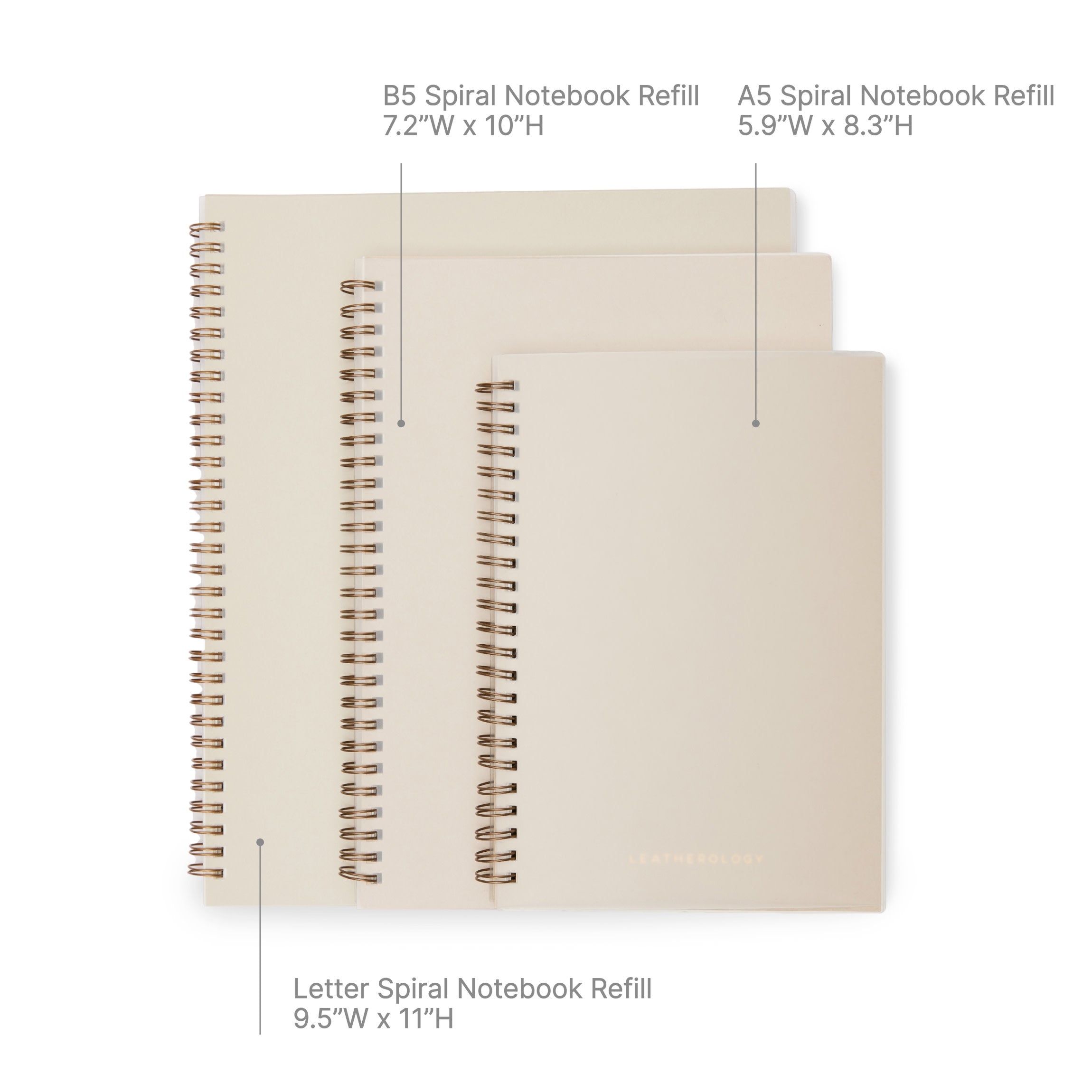 Carnet à spirale A5 double face noir/naturel 4