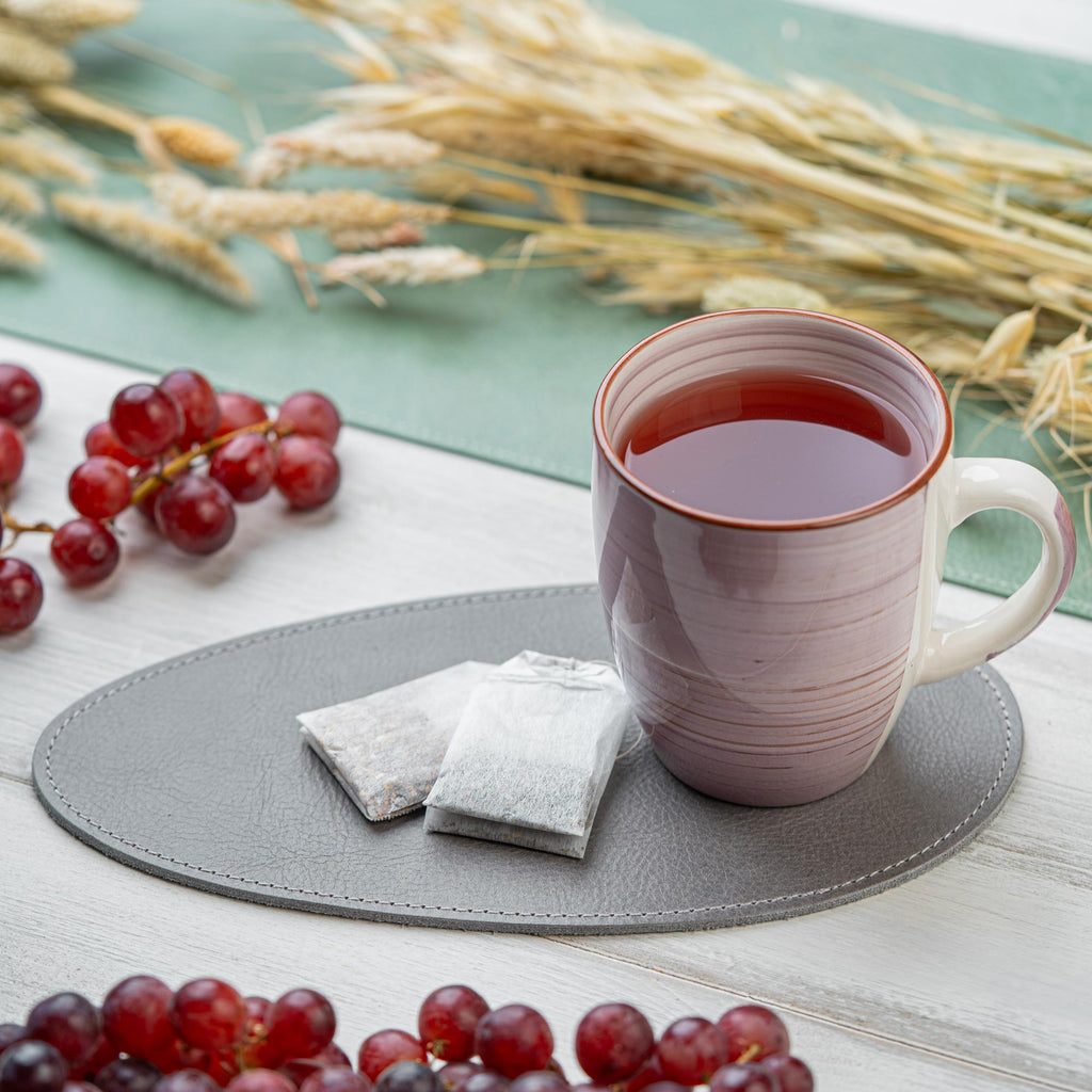 Dessous de Verre Personnalisé en Cuir Nappa Large – Élégance et Antidérapant pour Tasses et Bouteilles 2
