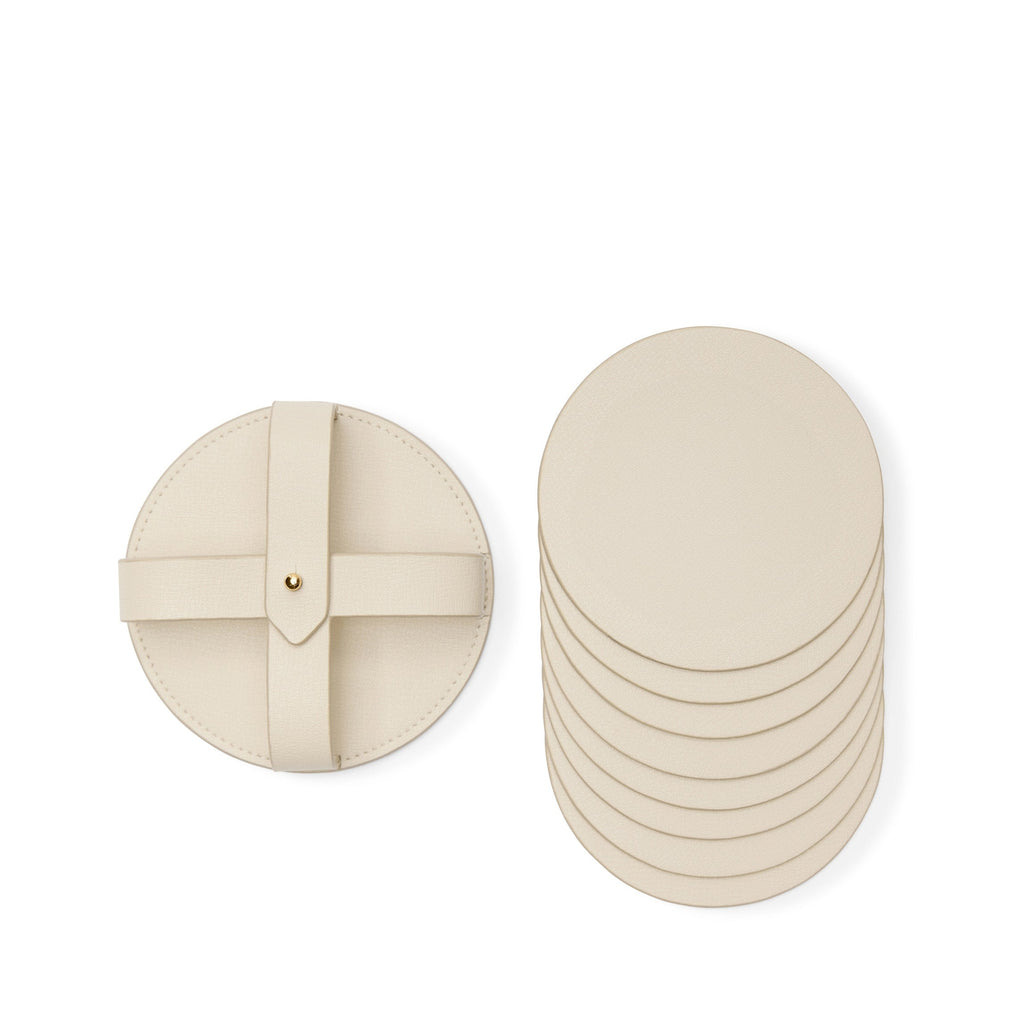 Dessous de verre ronds modernes et support, lot de 8, motif colombe 2