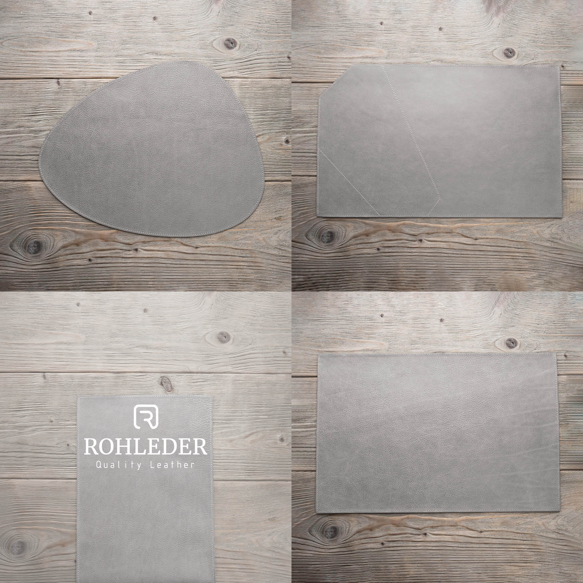 Ensemble Salle à Manger en Cuir Nappa Italien - 8 Sets de Table, 8 Dessous de Verre et 2 Maniques Artisanaux 12