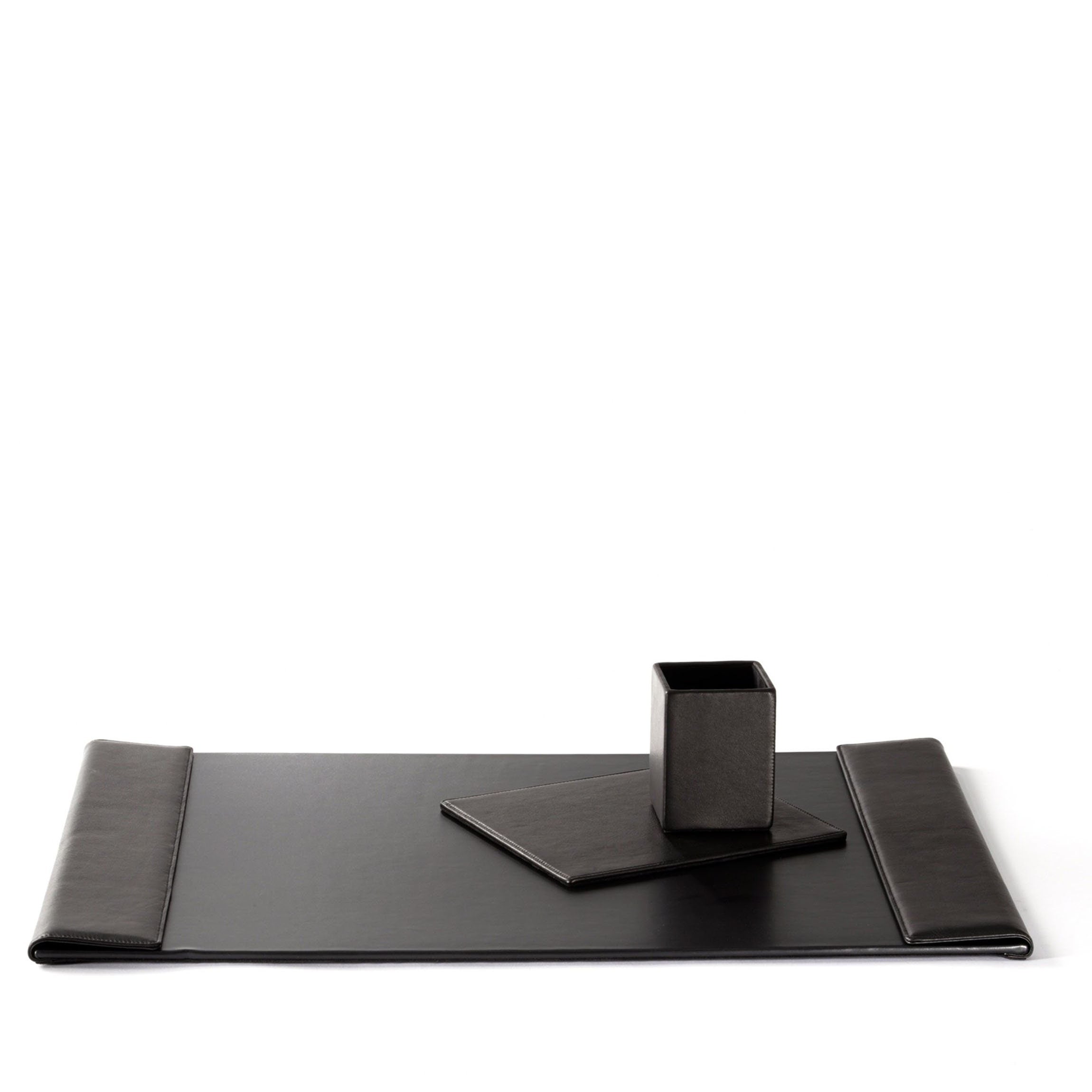 Ensemble d'accessoires de bureau classiques en onyx noir 0