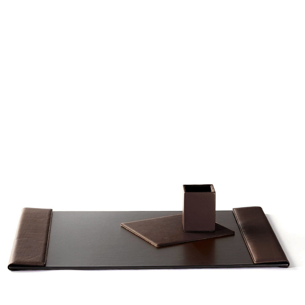 Ensemble d'accessoires de bureau classiques marron 0