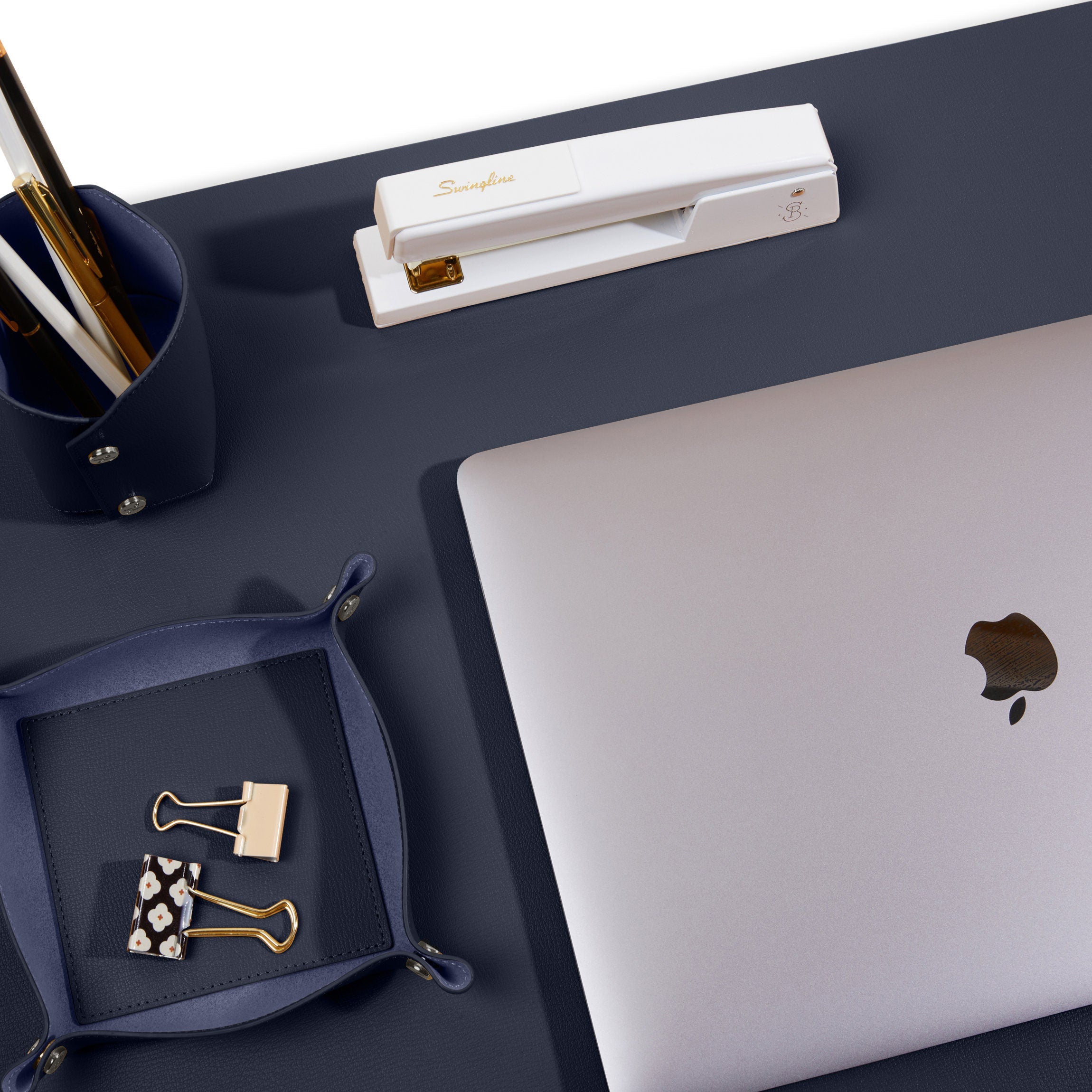 Ensemble de bureau moderne bleu nuit 1