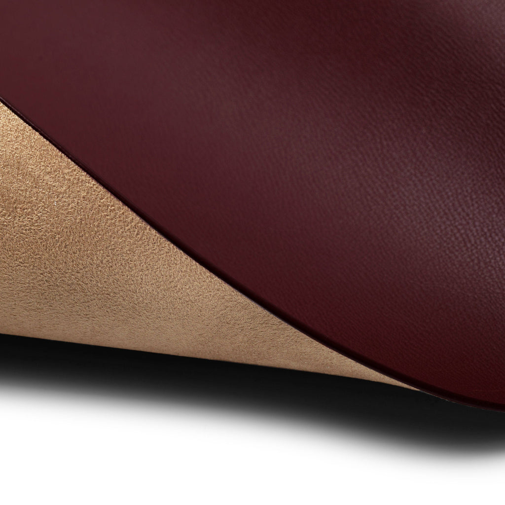 Ensemble de sous-verres ronds modernes couleur bordeaux 3