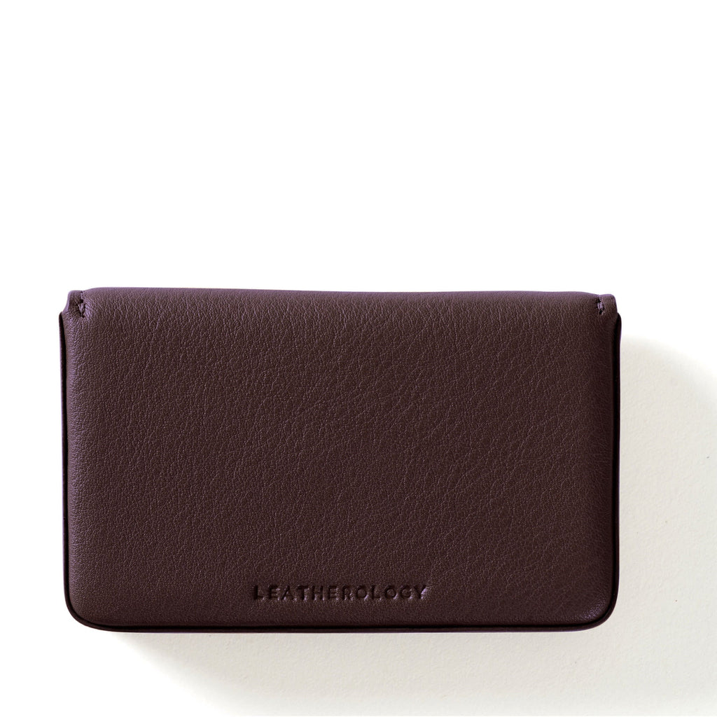 Étui à cartes de visite marron 2