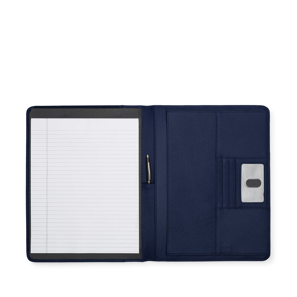 Étui folio de luxe pour gaucher bleu marine 0