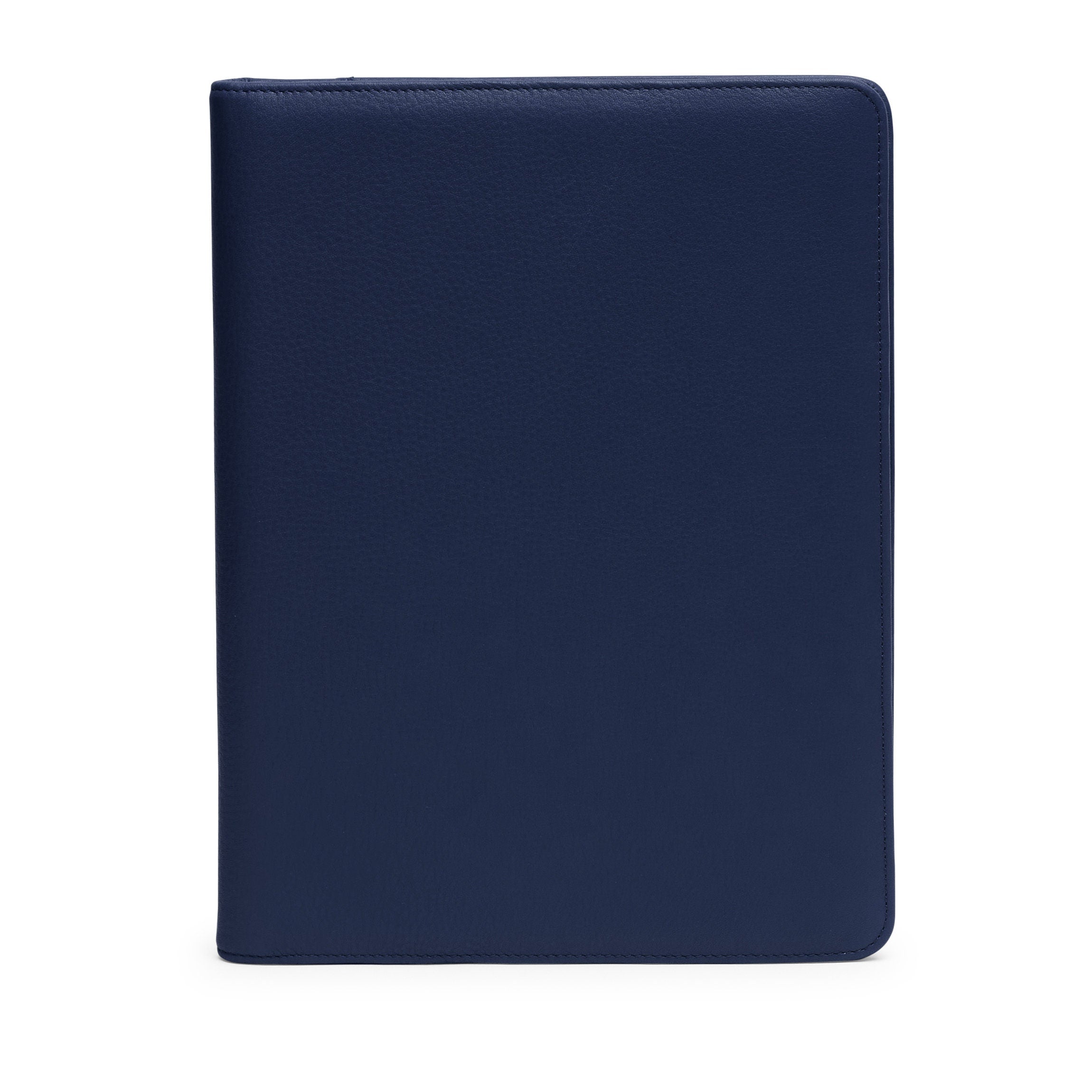 Étui folio de luxe pour gaucher bleu marine 2