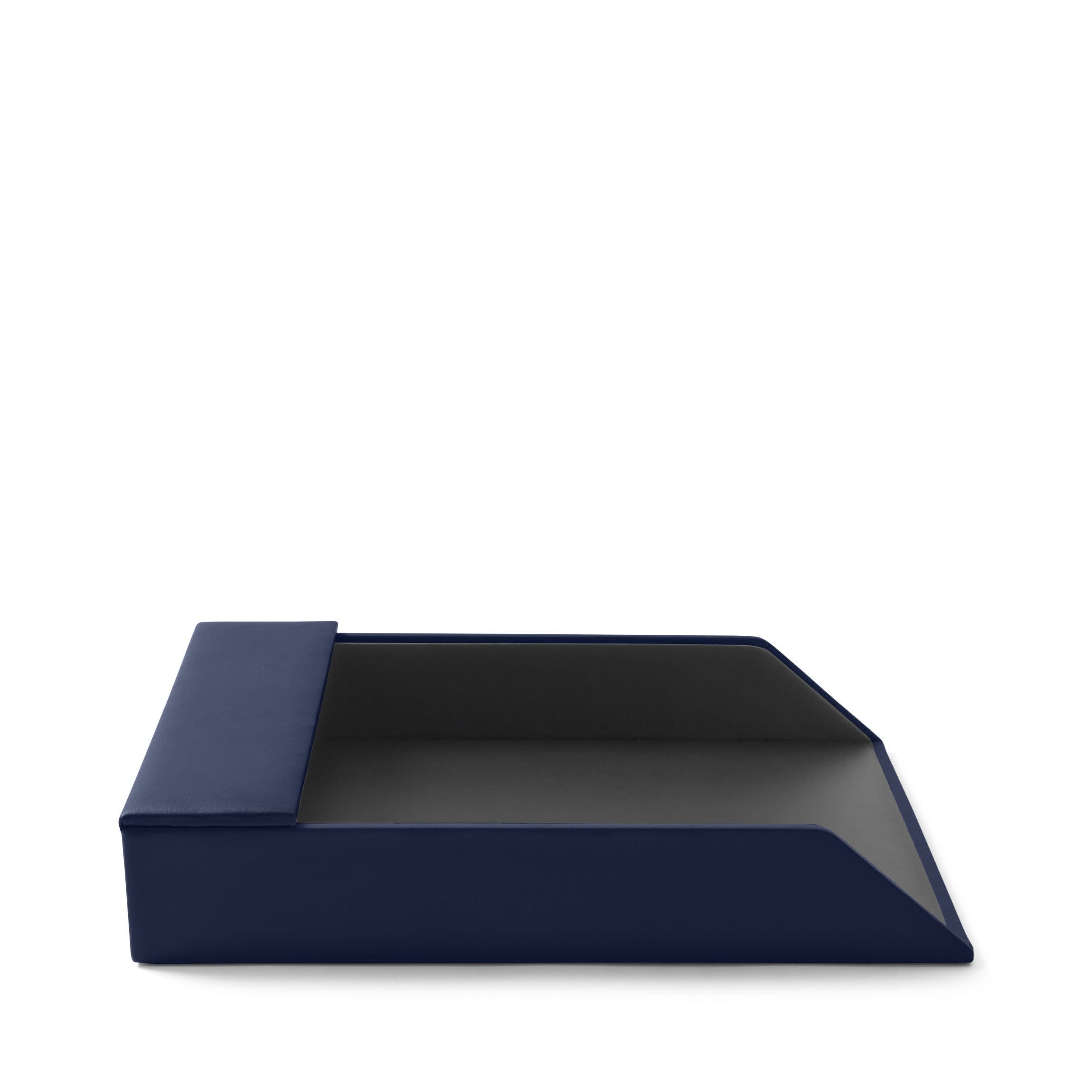 Plateau à courrier classique bleu marine 1