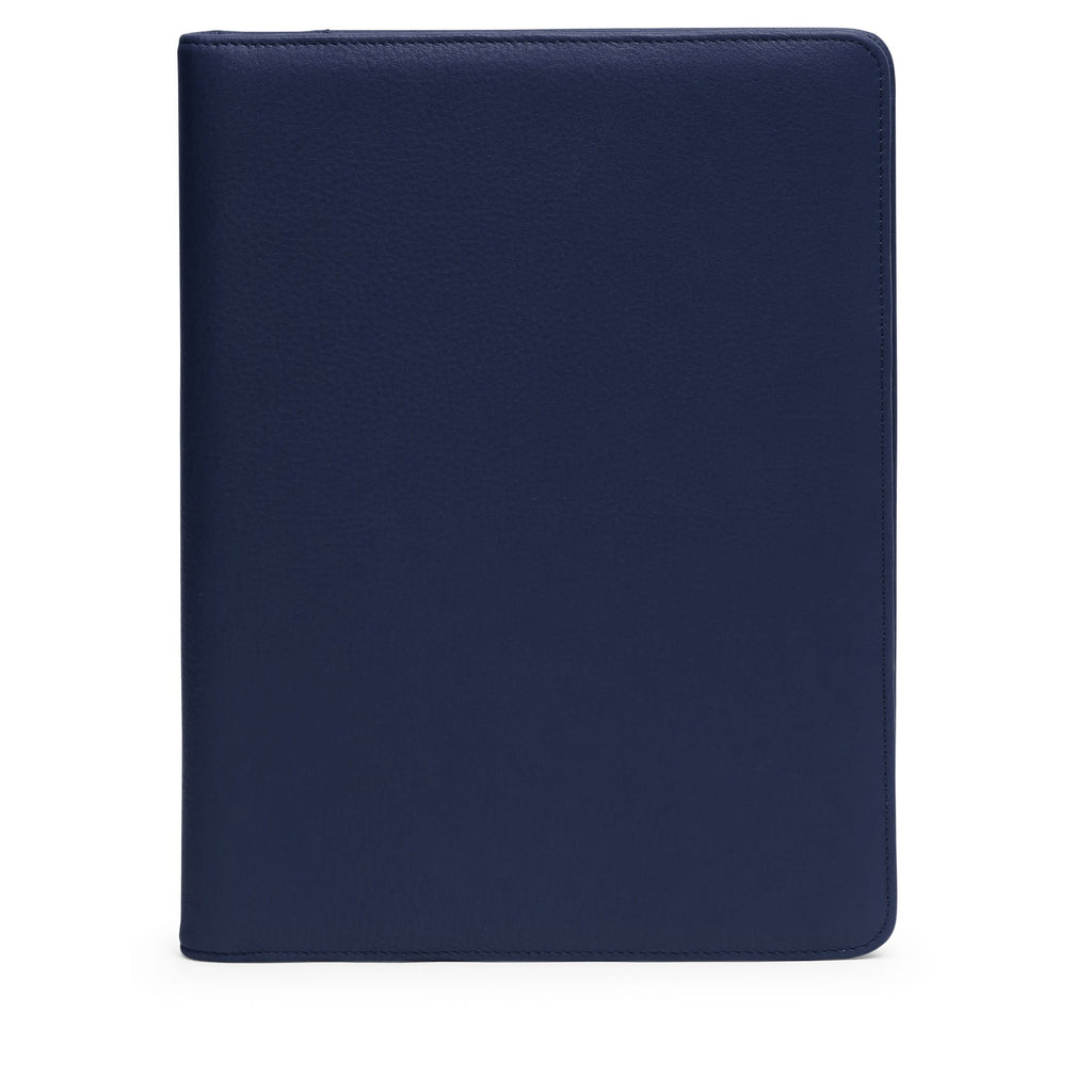 Pochette en cuir bleu marine 2