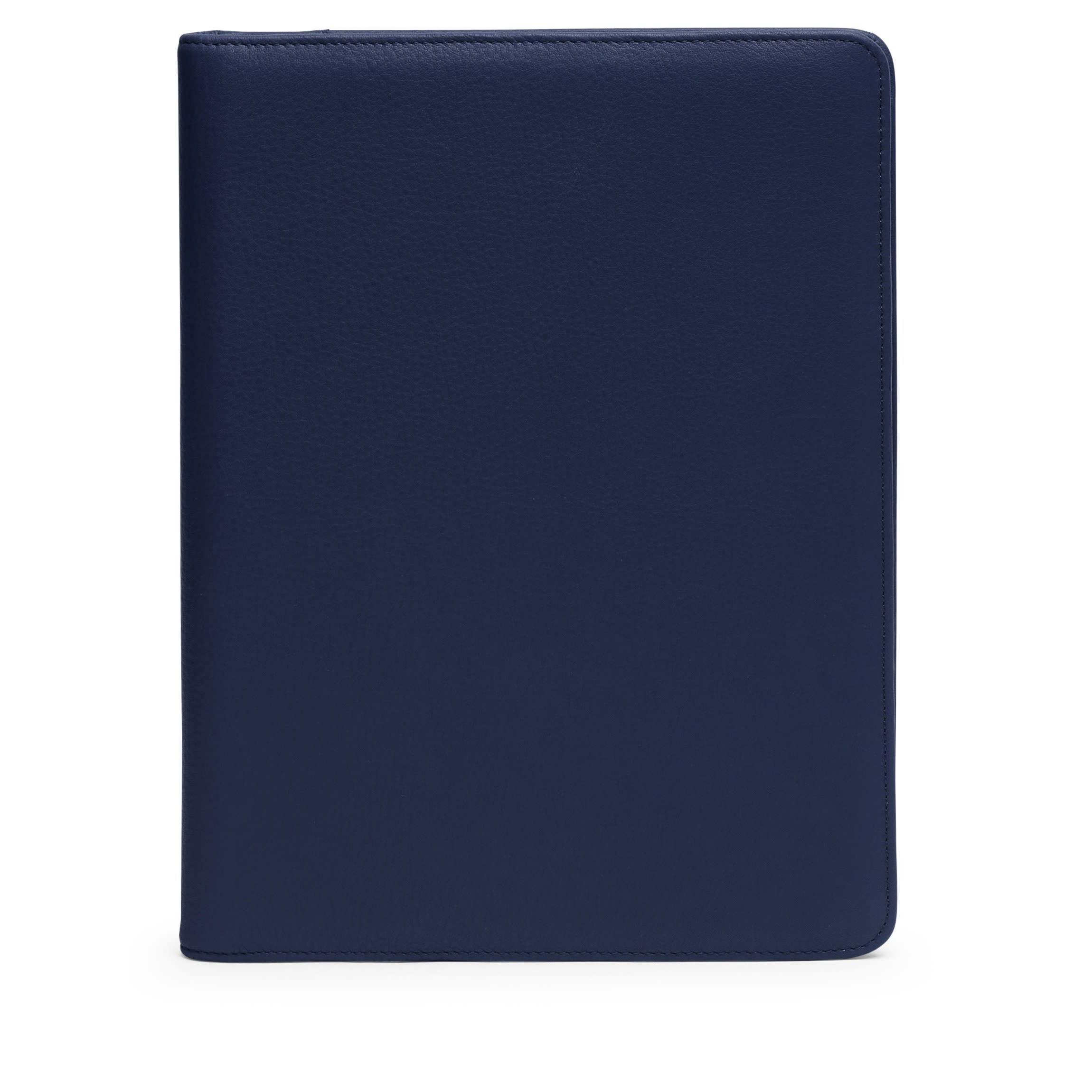 Pochette en cuir bleu marine 2