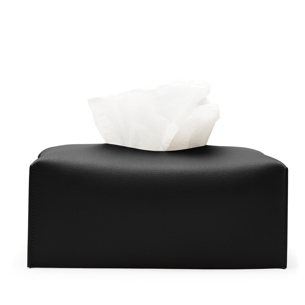 Porte-boîtes à mouchoirs horizontal moderne noir 1