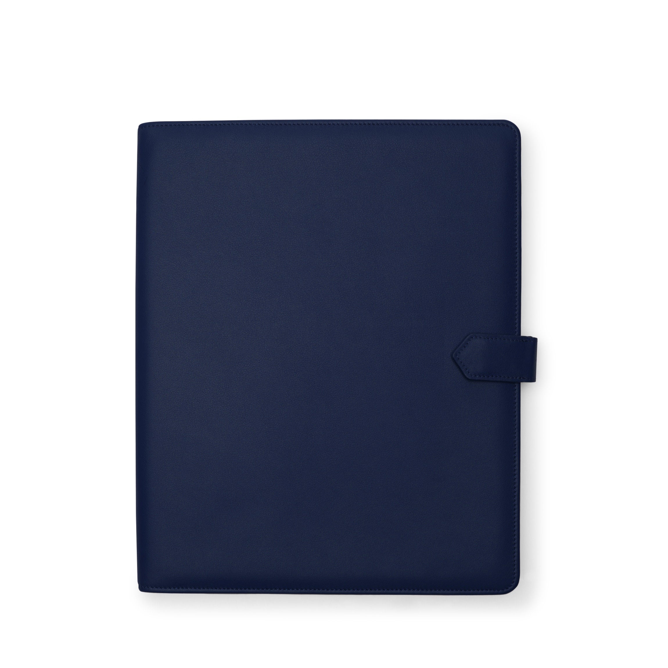 Porte-documents à fermeture à pression bleu marine 1