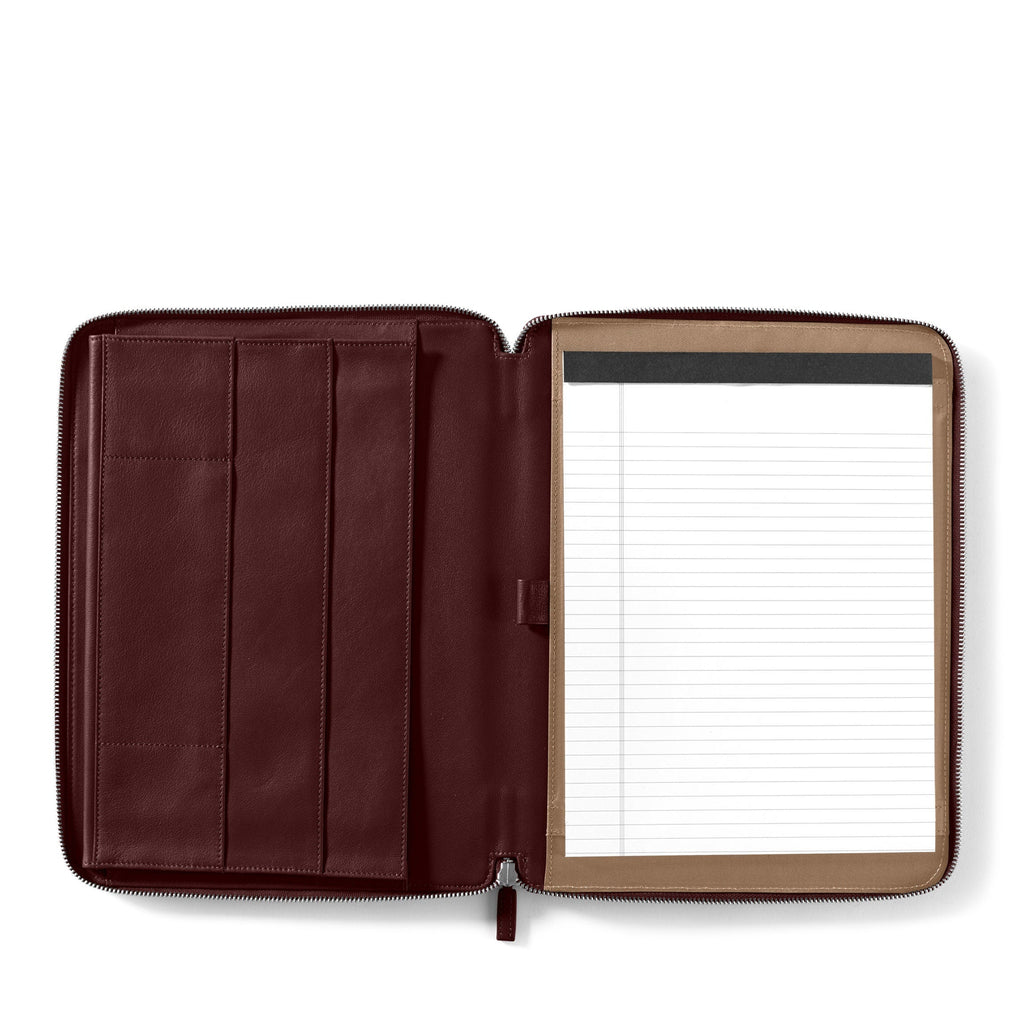Portefeuille zippé Executive Bordeaux 0