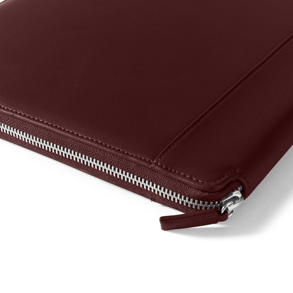 Portefeuille zippé Executive Bordeaux 2