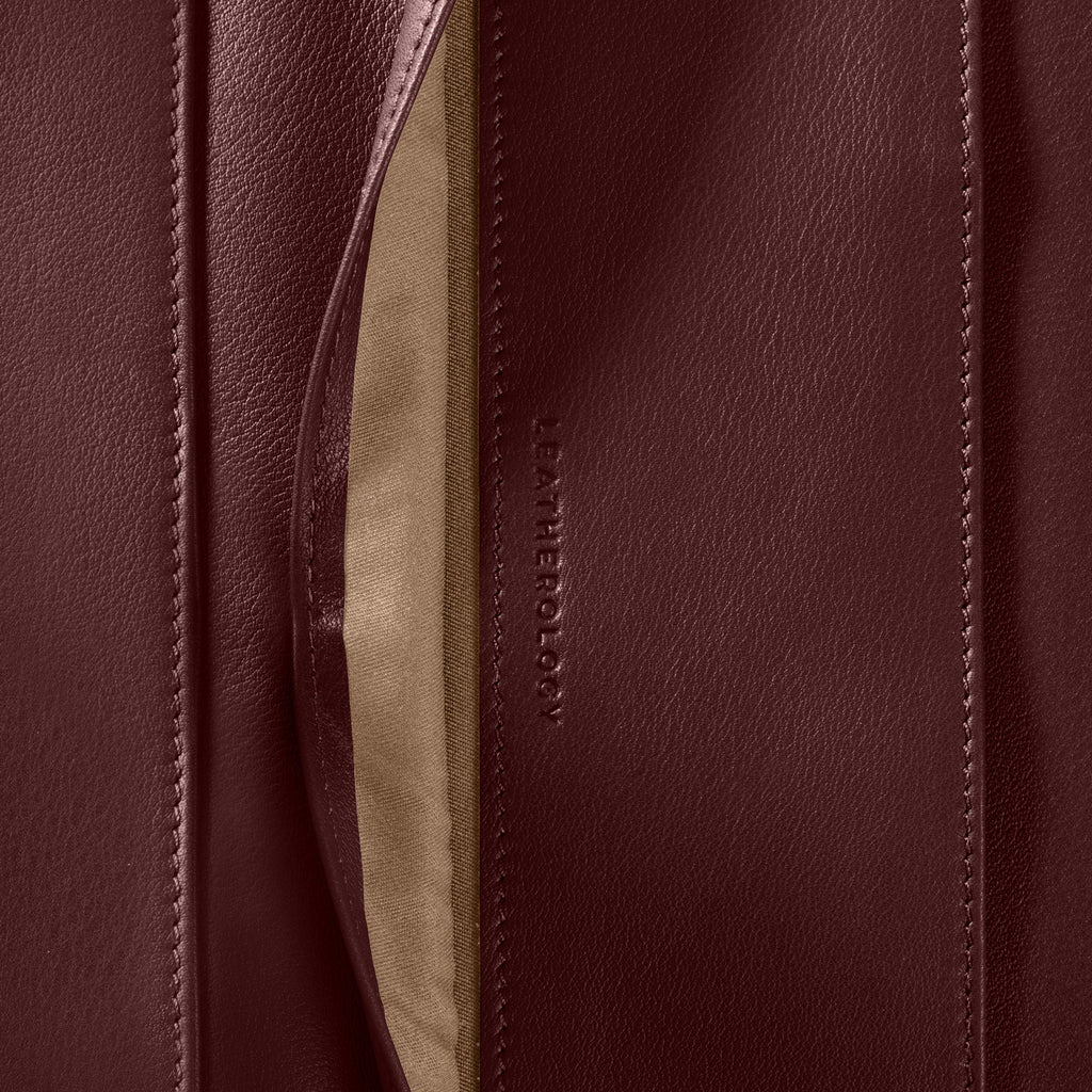 Portefeuille zippé Executive Bordeaux 5