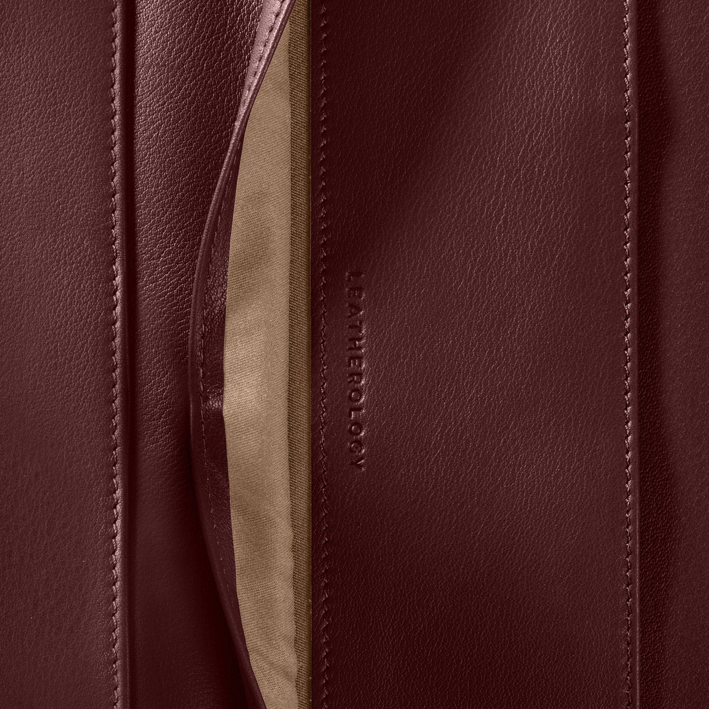 Portefeuille zippé Executive Bordeaux 5