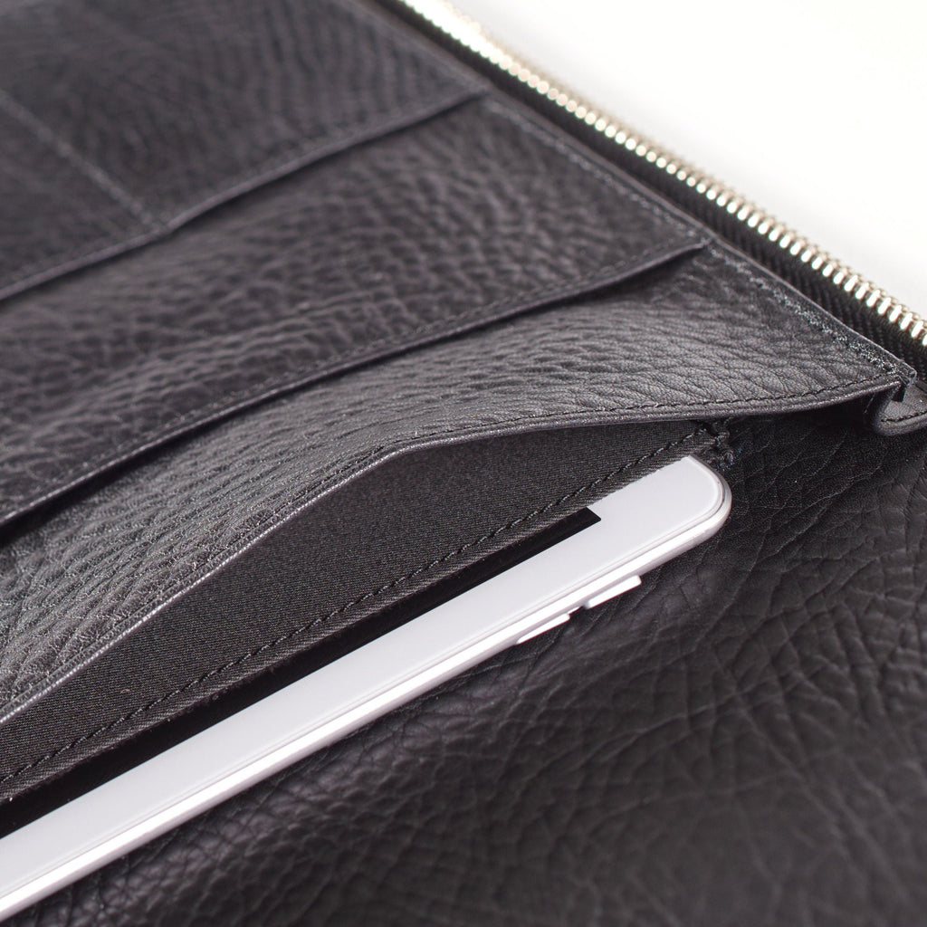 Portefeuille zippé Executive Ébène 3