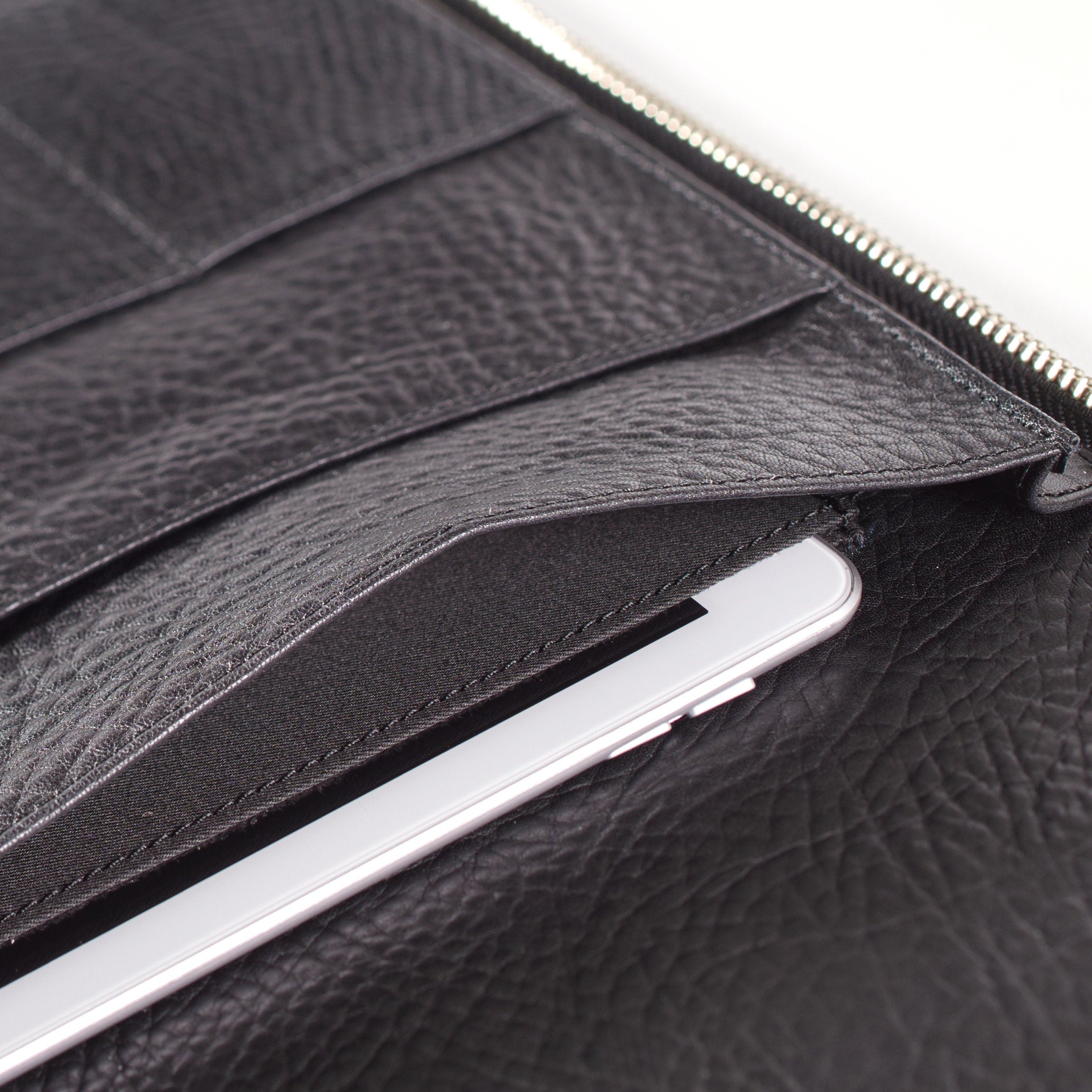 Portefeuille zippé Executive Ébène 3