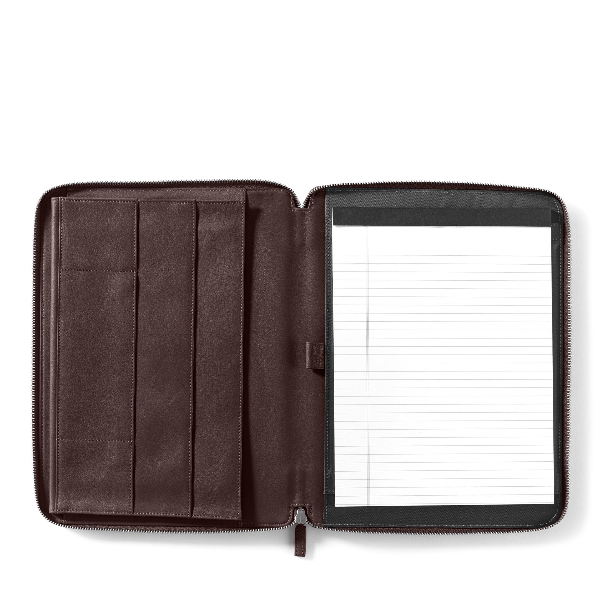 Portefeuille zippé Executive marron 0