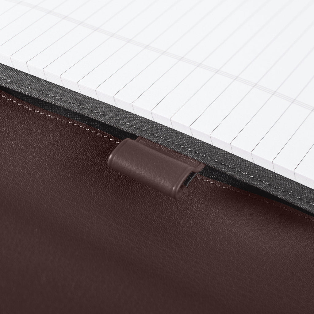 Portefeuille zippé Executive marron 4