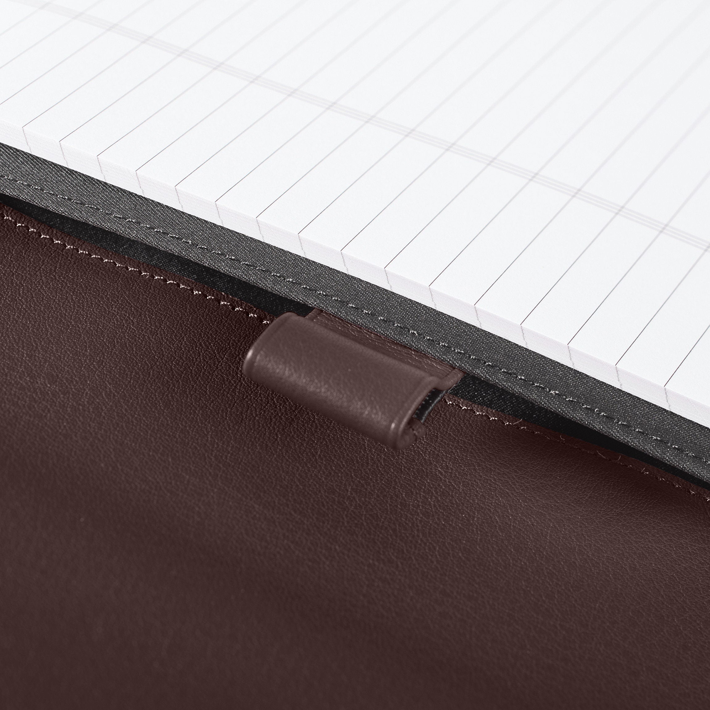 Portefeuille zippé Executive marron 4