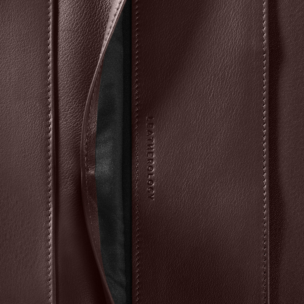 Portefeuille zippé Executive marron 5