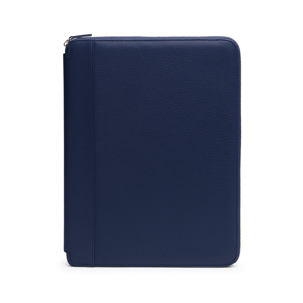 Portefeuille zippé de direction bleu marine 2