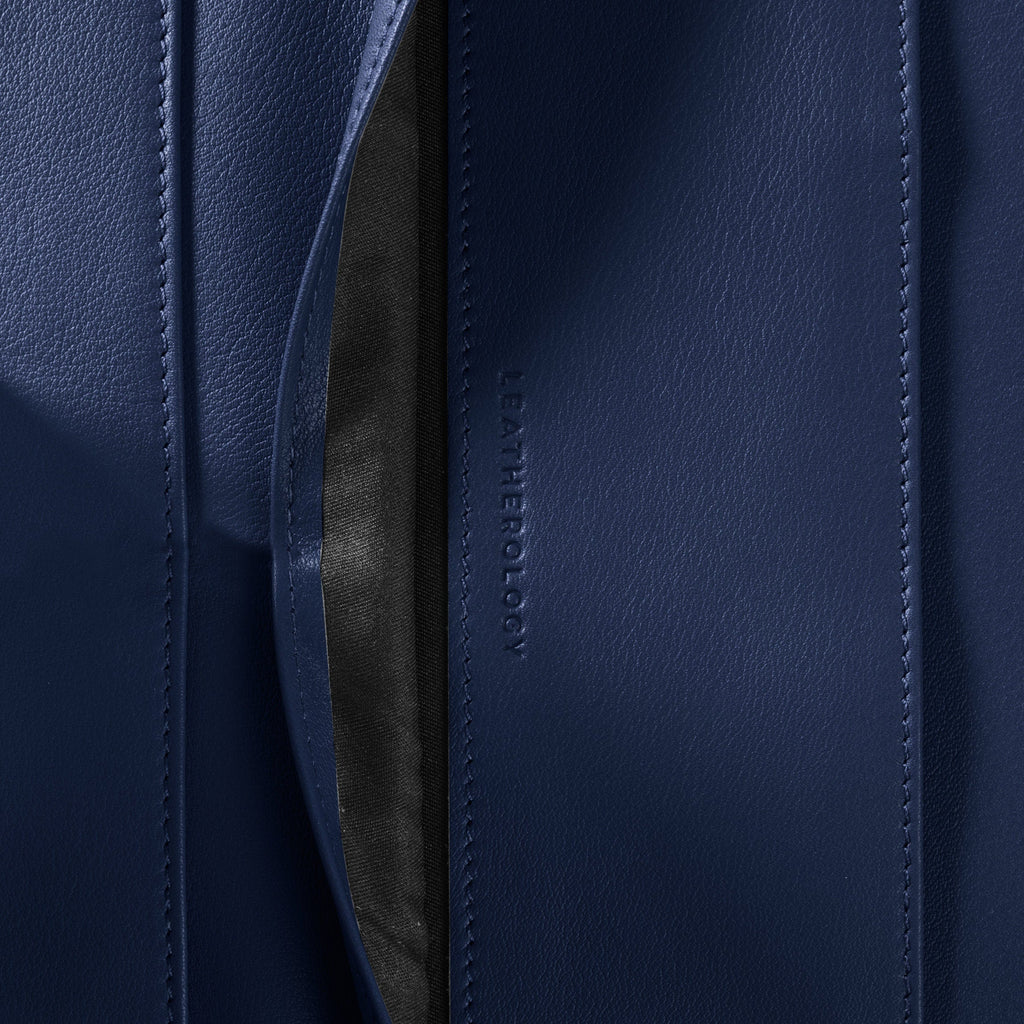 Portefeuille zippé de direction bleu marine 6