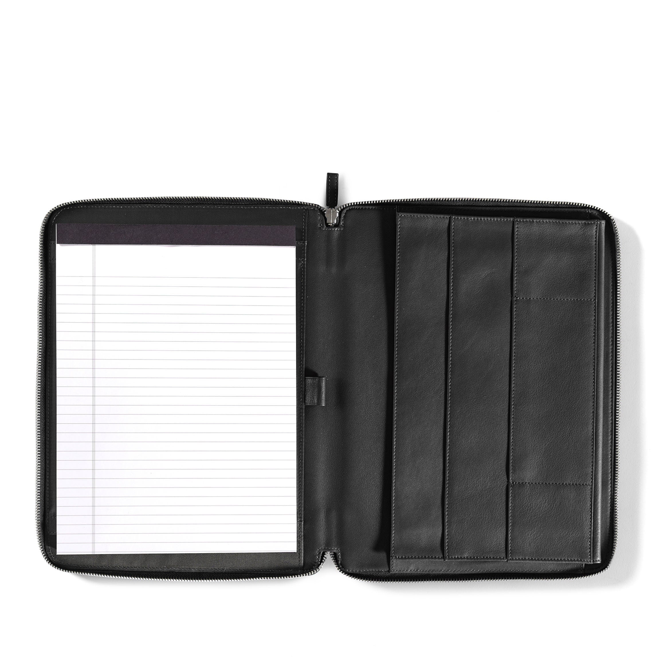 Portefeuille zippé pour gaucher Noir Onyx 0