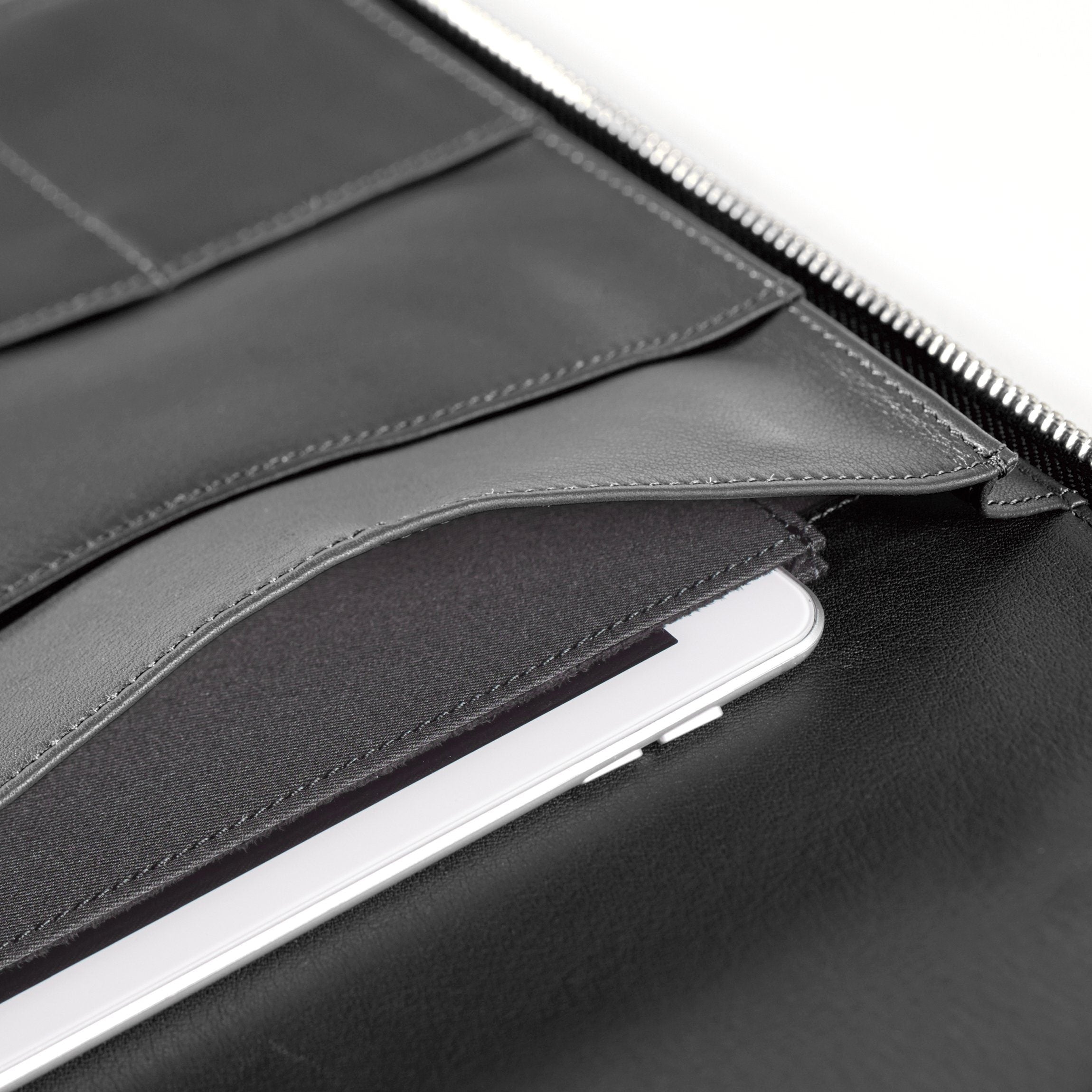 Portefeuille zippé pour gaucher Noir Onyx 3