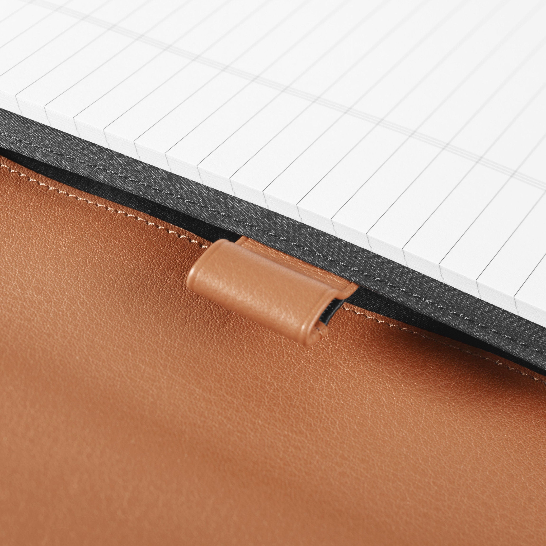 Portefeuille zippé pour gaucher, couleur cognac 5