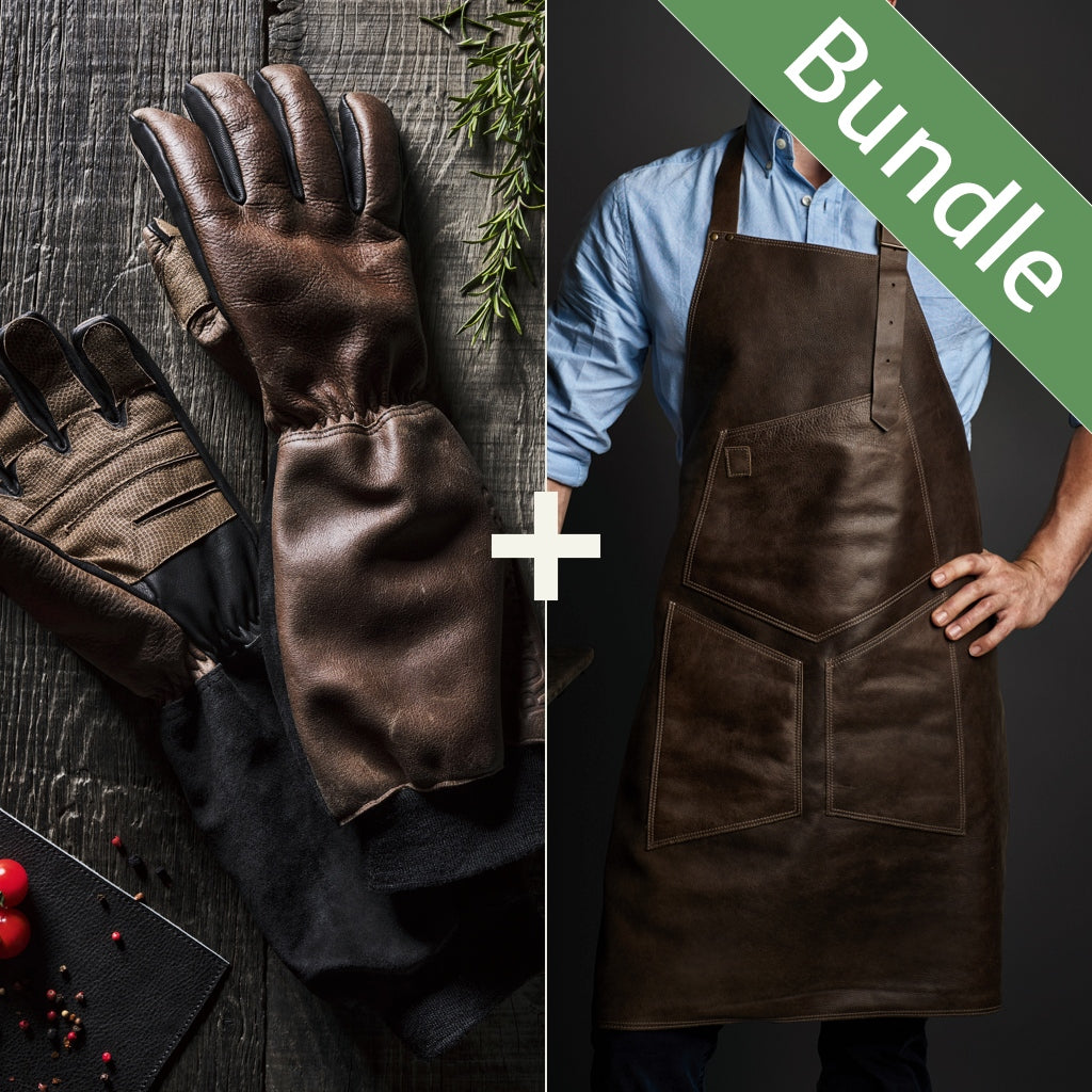 Set barbecue - 1 tablier + 1 paire de gants 0