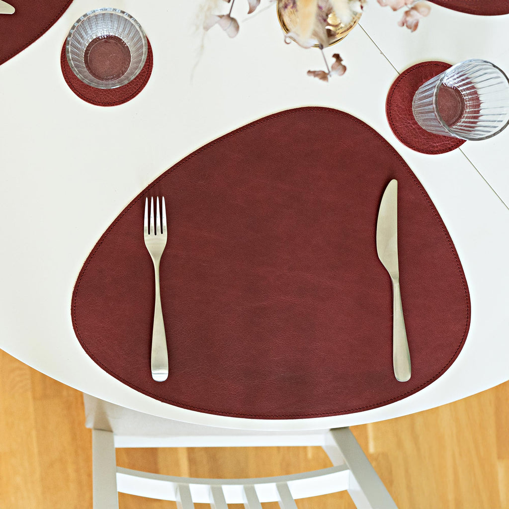 Set de Table en Cuir Nappa Italien – Design Élégant, Résistant à l'Eau et Facile à Nettoyer, Artisanat Unique 4