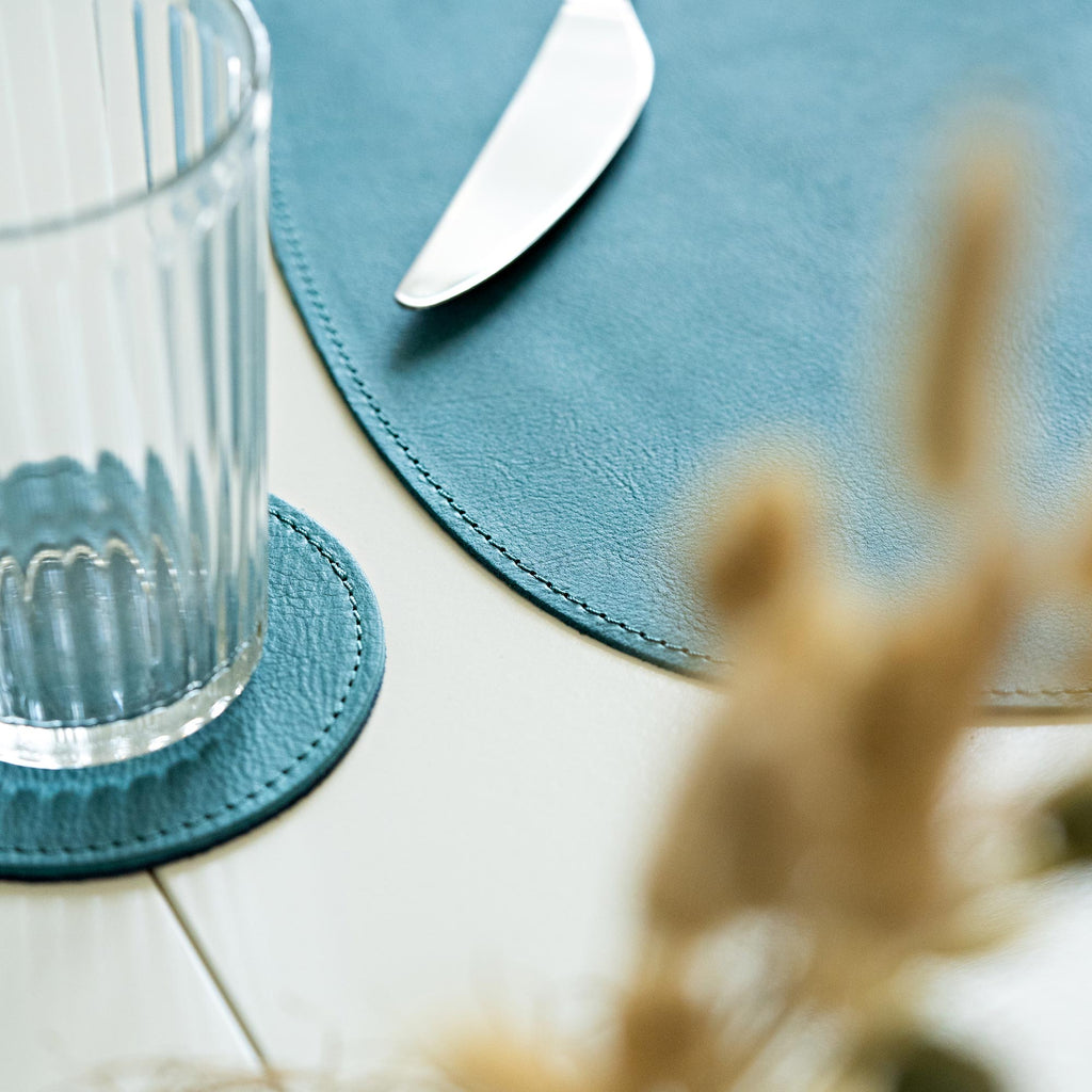 Set de Table en Cuir Nappa Italien – Design Élégant, Résistant à l'Eau et Facile à Nettoyer, Artisanat Unique 5