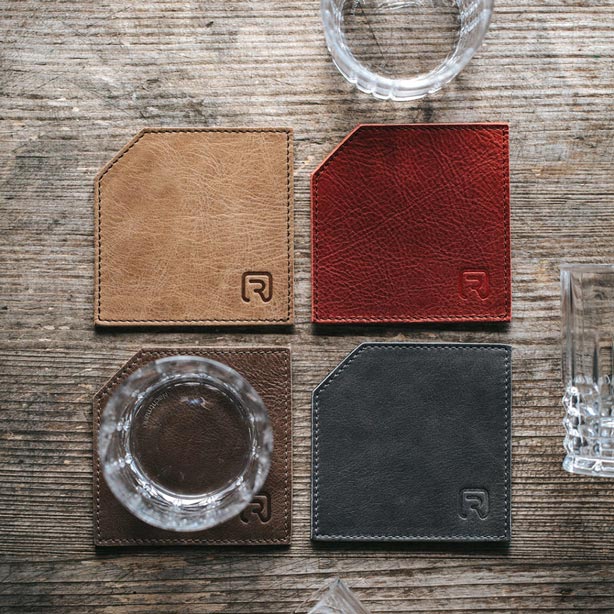 Set de Table en Cuir Nappa – Ensemble de 8 Sets de Table et 8 Dessous de Verre Élégants pour Salle à Manger 2