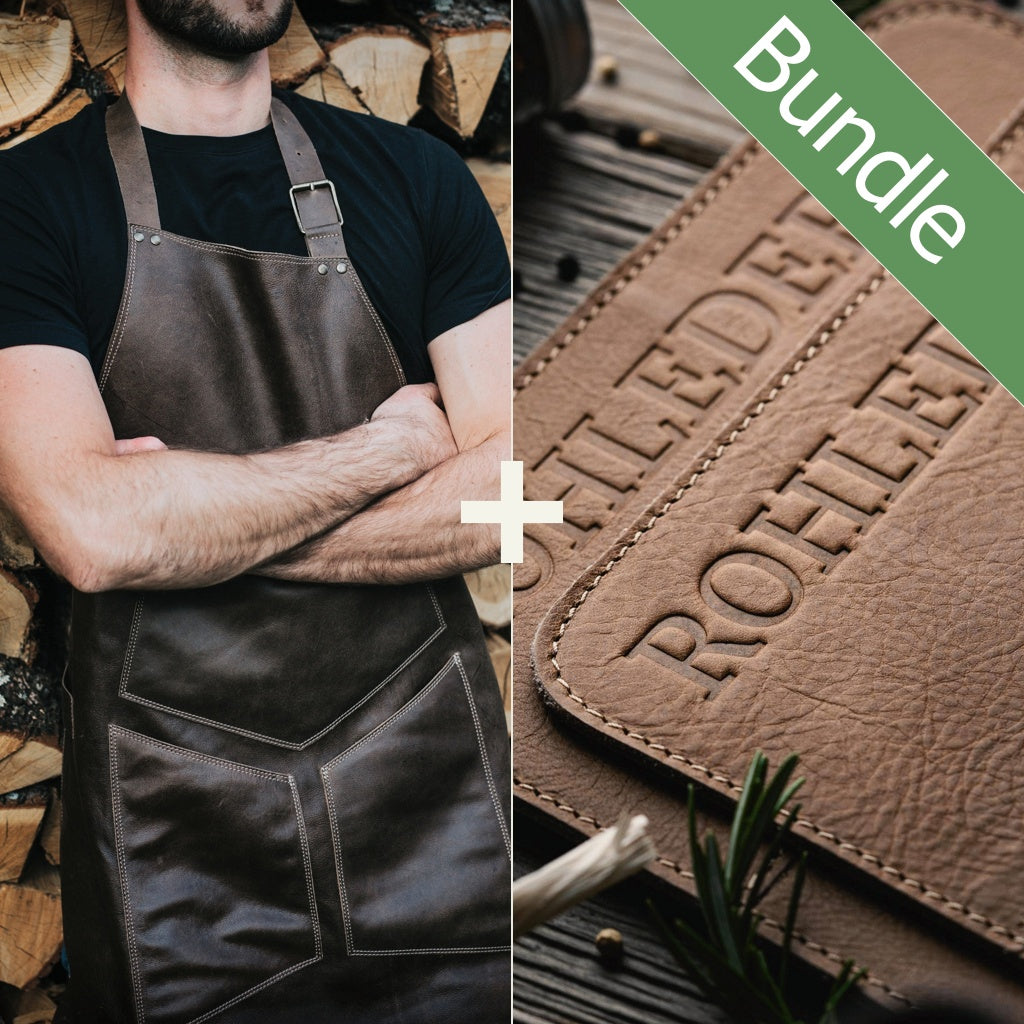 Set de cuisine - 1 tablier de cuisine + 2x maniques 1