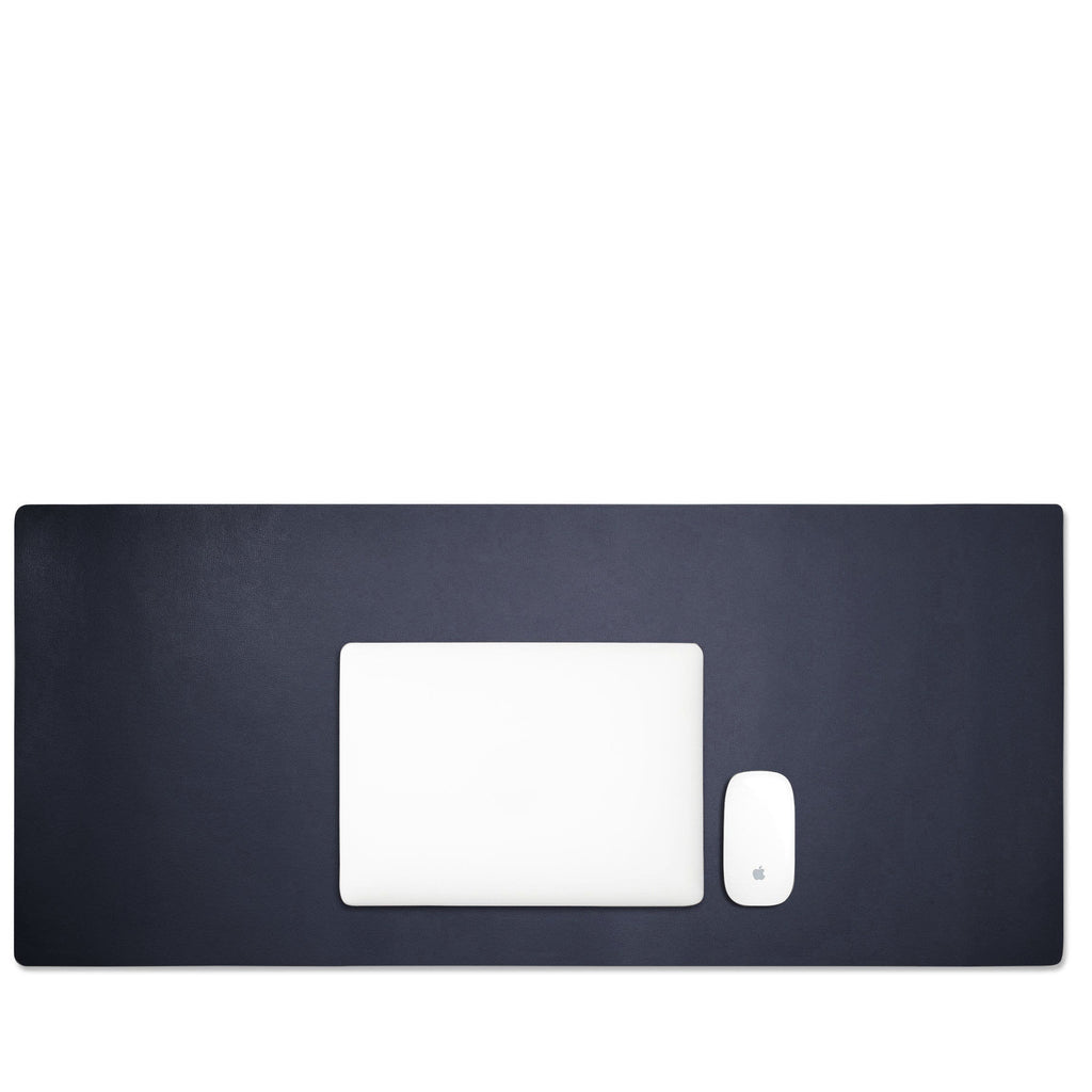 Sous-main de bureau moderne extra long bleu nuit 0