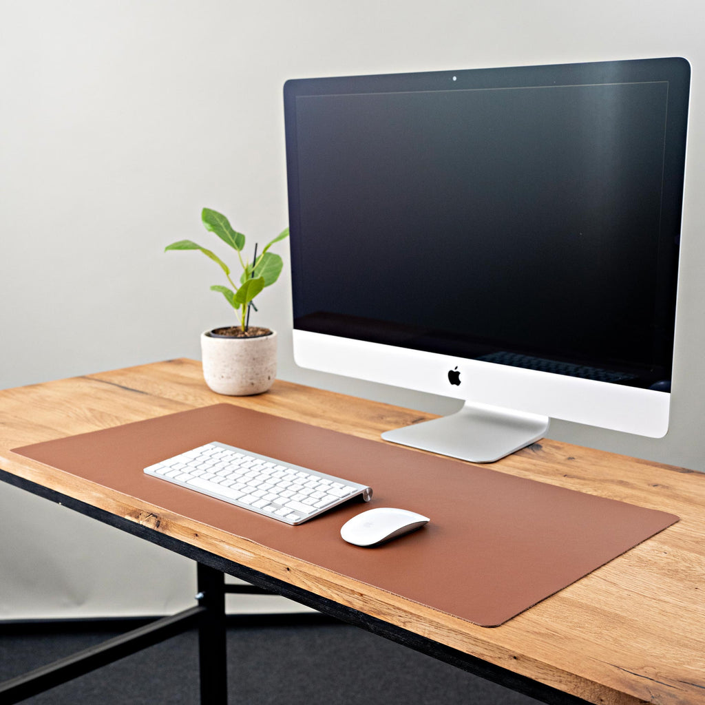 Sous Main Bureau en Cuir Véritable Personnalisable – Antidérapant et Résistant aux Rayures pour un Confort Optimal 2