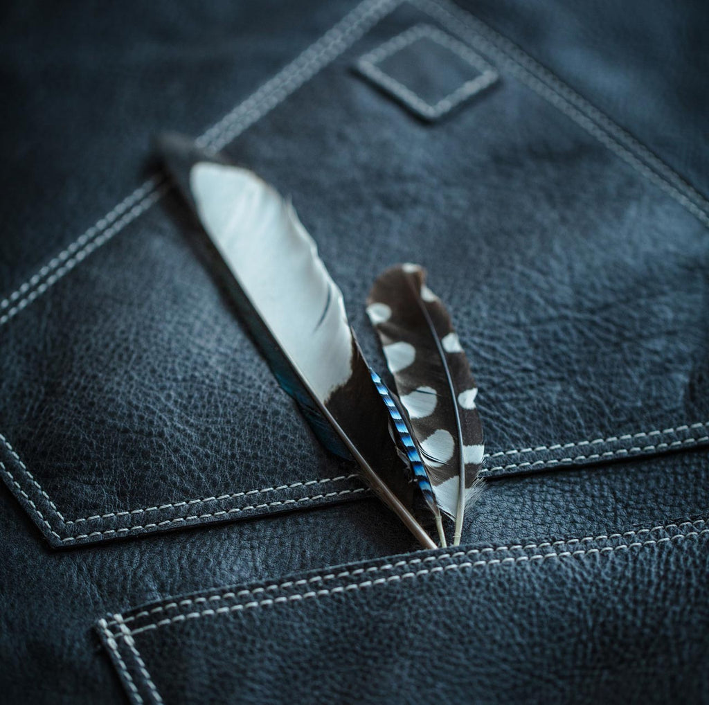 Tablier de cuisine en cuir 'Nero' 4