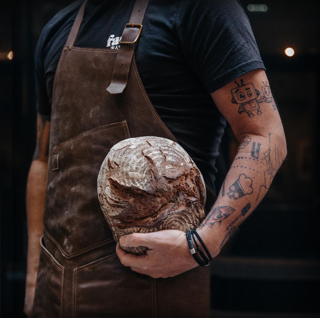 Tablier de cuisine en cuir 'Toro' 5