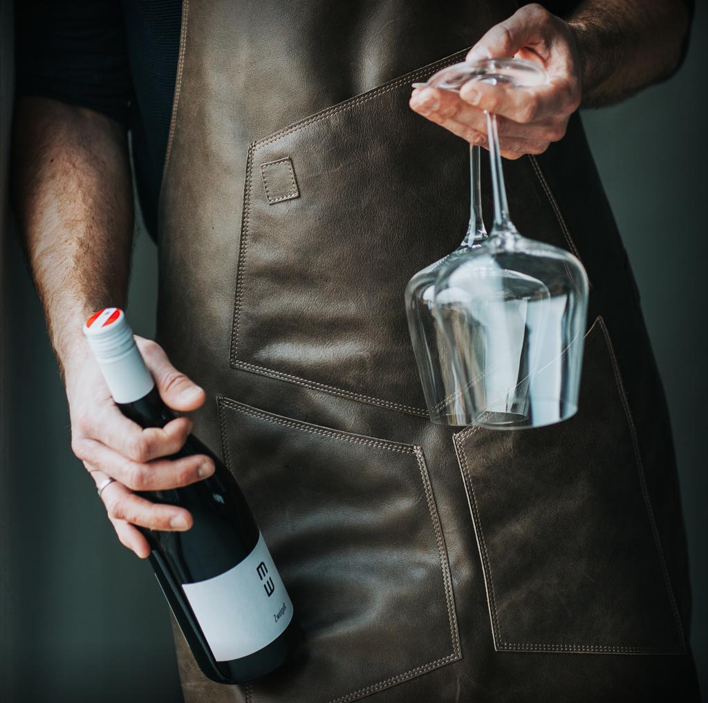 Tablier de cuisine en cuir 'Toro' 6