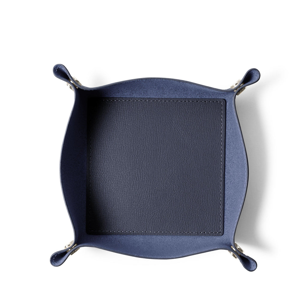 Vide-poches moderne non doublé bleu nuit 0