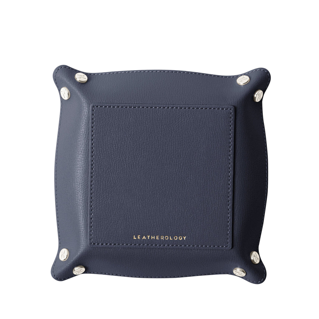 Vide-poches moderne non doublé bleu nuit 3